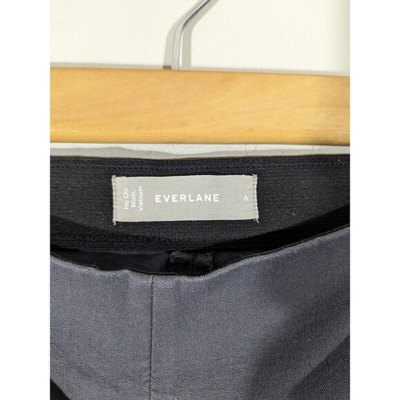 Everlane Grey Mid Rise Casual Work Crop Pants Women Size 6 - Picture 5 of 5